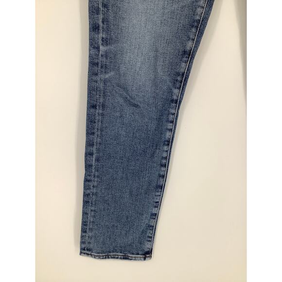 Adriano Goldschmied Women's 24 Blue Denim Ex-Boyfriend Slouchy Slim Jeans A13-5 - Picture 4 of 9